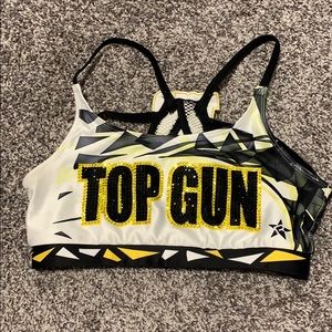 top gun large coed sports bra
